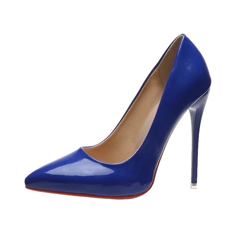 Chaussures à talons hauts cuir verni coloré