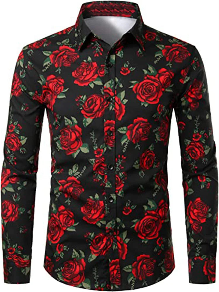 Chemise imprimé mode décontractée du S au 6XL