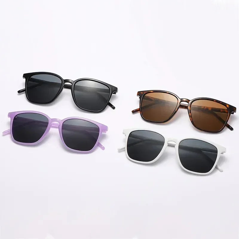 Lunettes De soleil carrées femme rétro marque Designer nuances noir