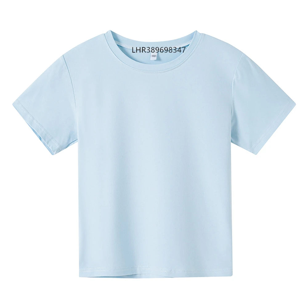 T-shirt d'été garçons/filles col rond haut à manches courtes MAEJORKEN