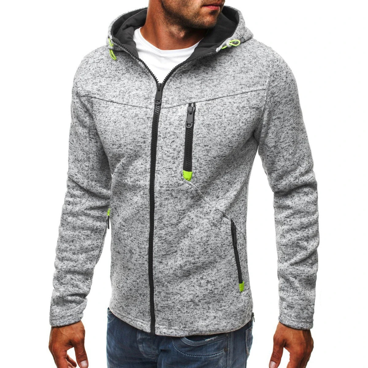 Veste à capuche avec pochette fermeture éclair 4XL MAEJORKEN