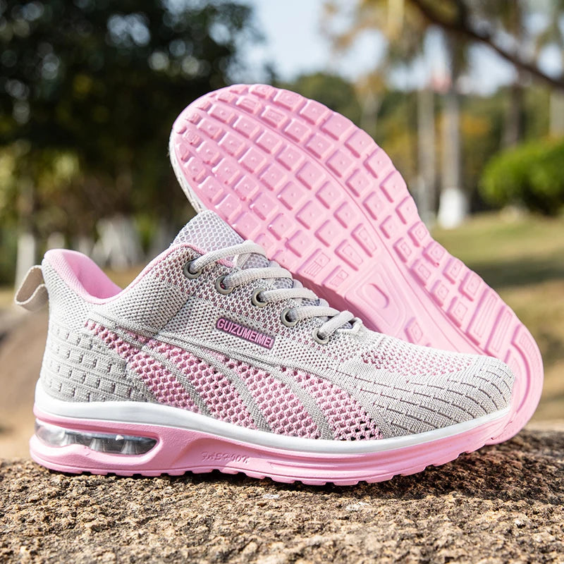 Chaussures de course en maille respirante pour femmes