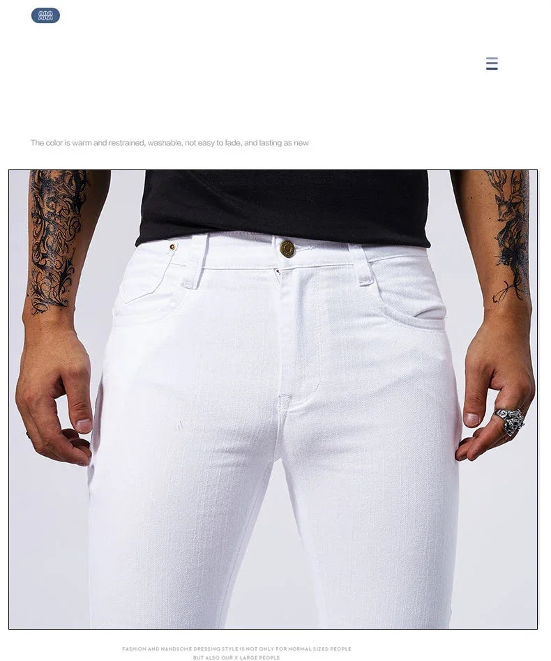 Jeans décontractés blancs MAEJORKEN