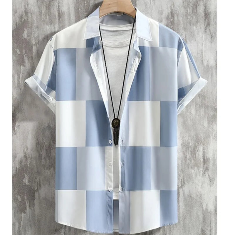 Chemise à manches courtes du S au 5XL