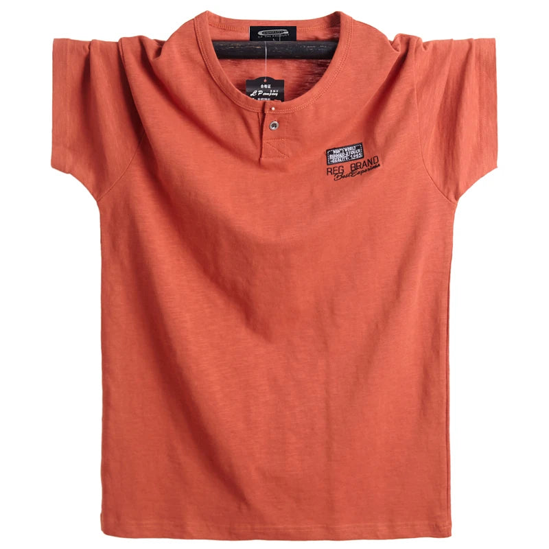 T-shirt à manches courtes, en coton, grandes tailles L-6XL