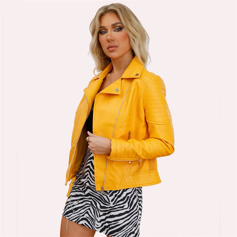 2024 nouvelle mode femmes veste en simili cuir S-XXXL
