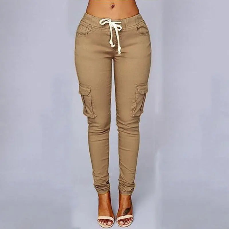 Pantalon jogging femmes taille haute