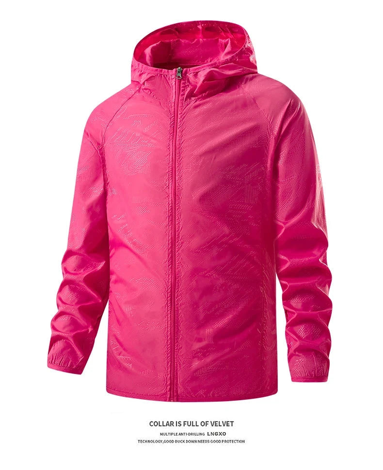 LNGXO hommes femmes vestes de randonnée imperméables Protection solaire coupe-vent Camping escalade manteau de pluie en plein air unisexe vêtements portables MAEJORKEN
