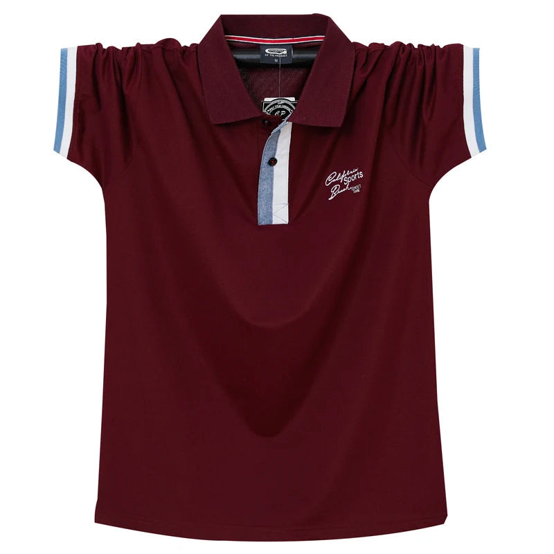 Polo en coton à manches courtes col boutonné M-6XL MAEJORKEN