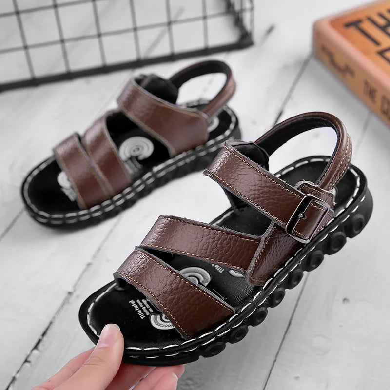 Sandales d'été en cuir PU pour enfants du 26 au 39