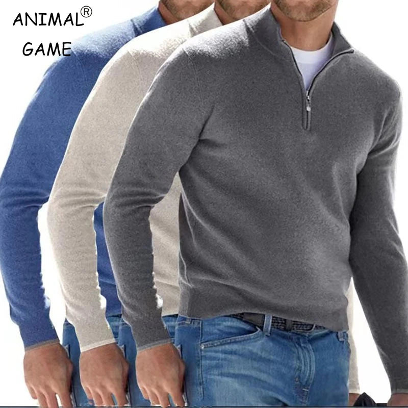 Sweat-shirt chaud couleur unie en V MAEJORKEN
