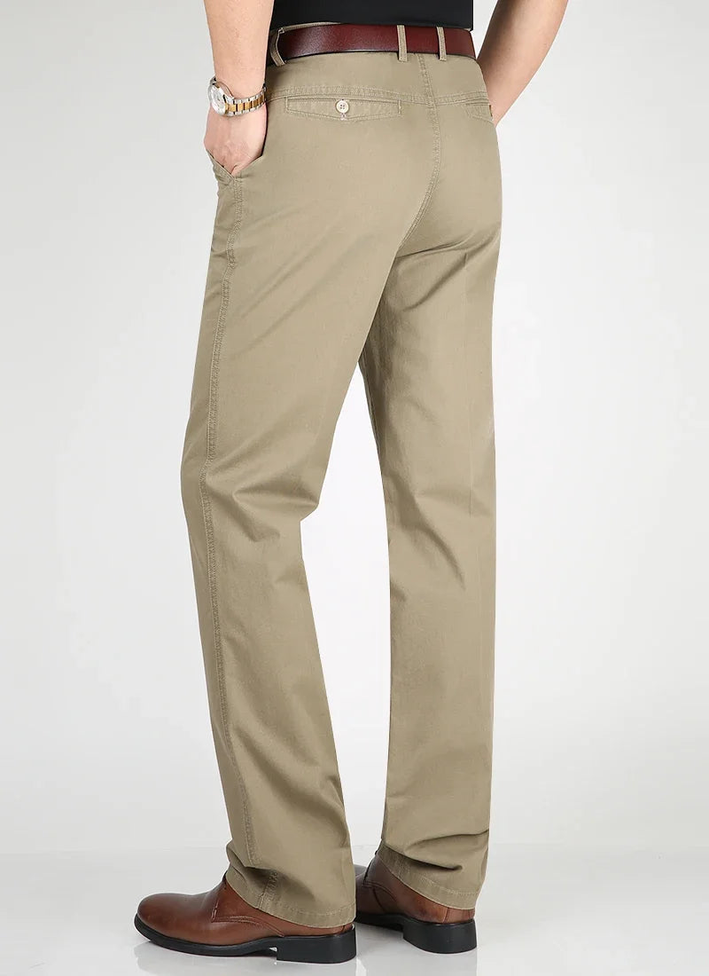 Pantalon Décontracté en Coton Fin MAEJORKEN