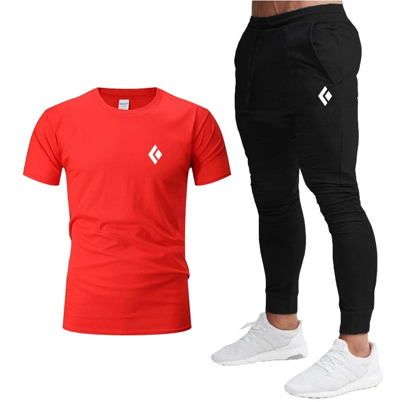 Ensemble de vêtements de sport T-Shirt à manches courtes et pantalon de jogging du S au 2XL