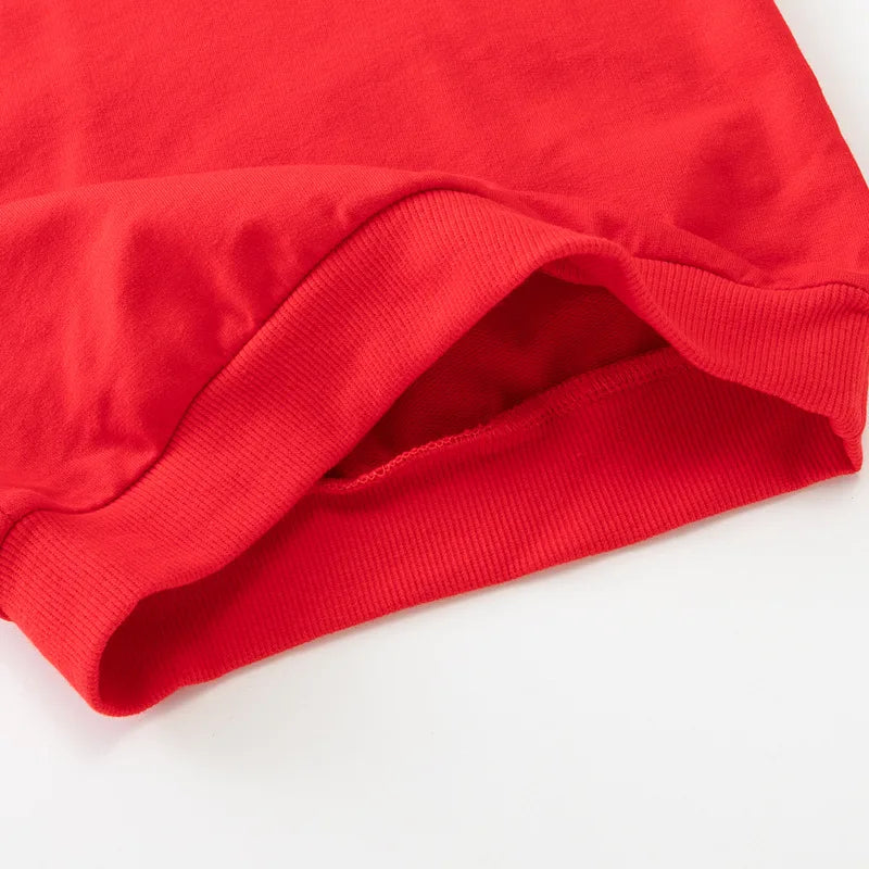 Pull à col rond en coton couleur unie pour garçons de 2 à 7 ans MAEJORKEN