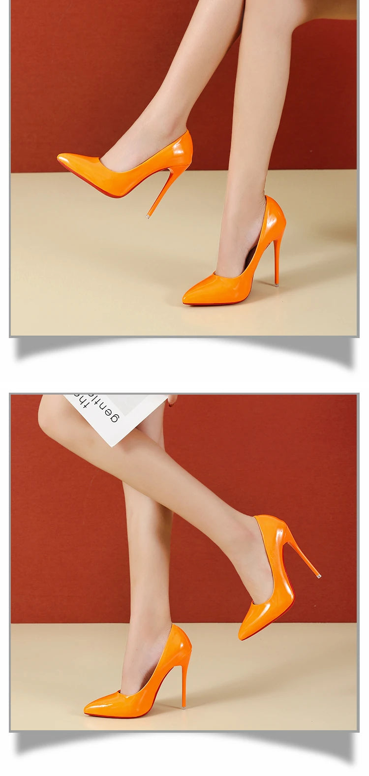 Chaussures à talons hauts cuir verni coloré