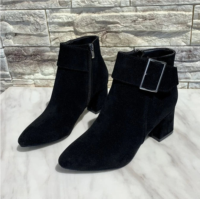 Bottines boucle décontracté talons haut du 35 au 43 MAEJORKEN