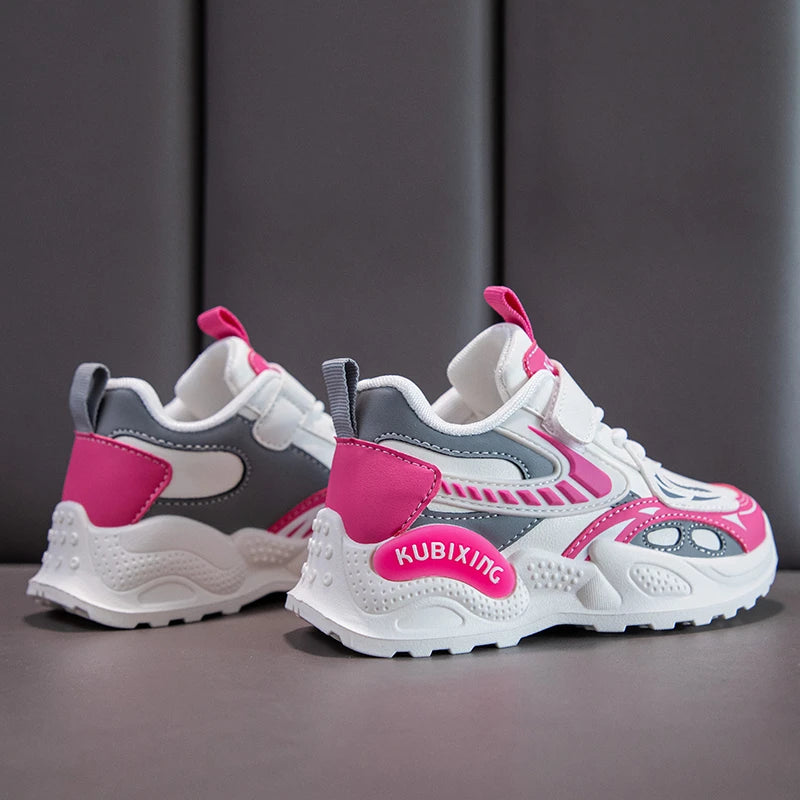 Baskets en cuir pour filles du 26 au 37
