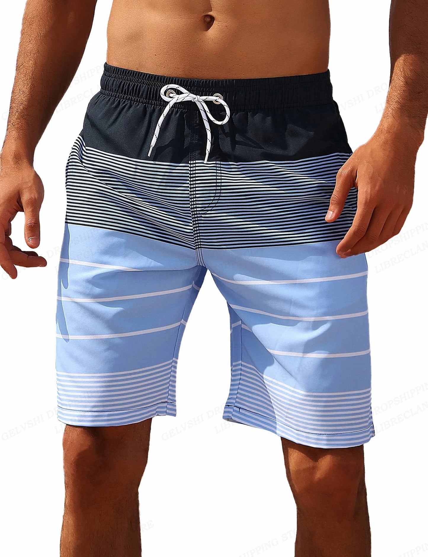 Short de plage rayé MAEJORKEN