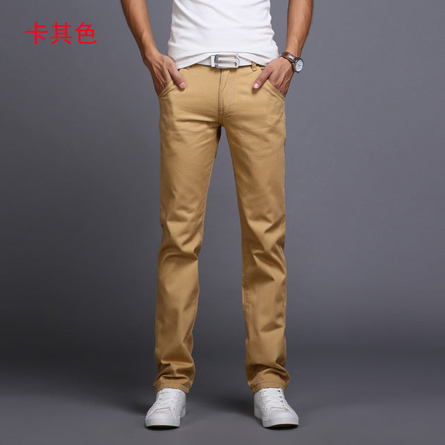 Pantalons droits élastiques classiques