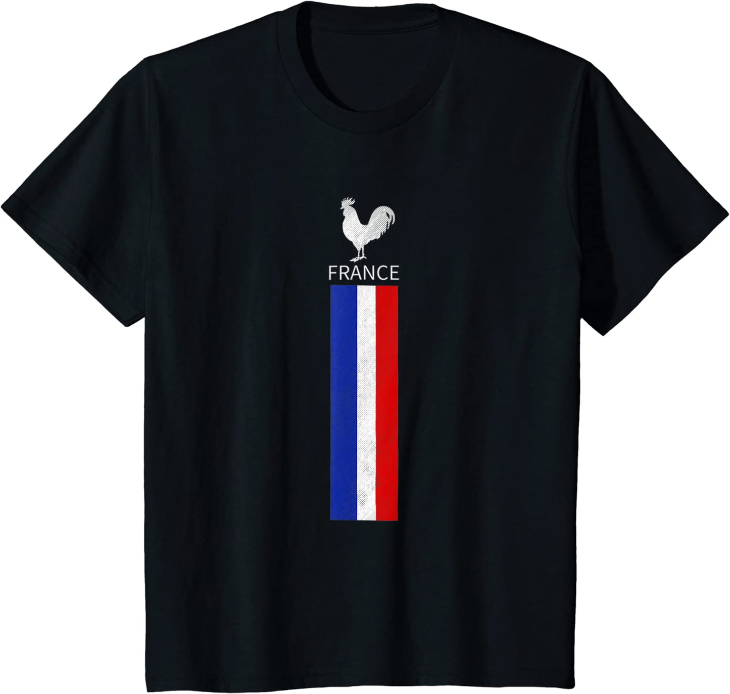 T-Shirt en Coton de l'Équipe de Football de France du S au 6XL MAEJORKEN
