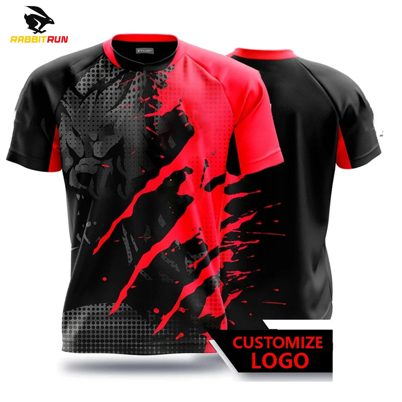 Nouveaux T-shirts pour hommes T-shirts à séchage rapide chemise uniformes vêtements de compétition de jeu T-shirts imprimés garçons Sport respirant MAEJORKEN