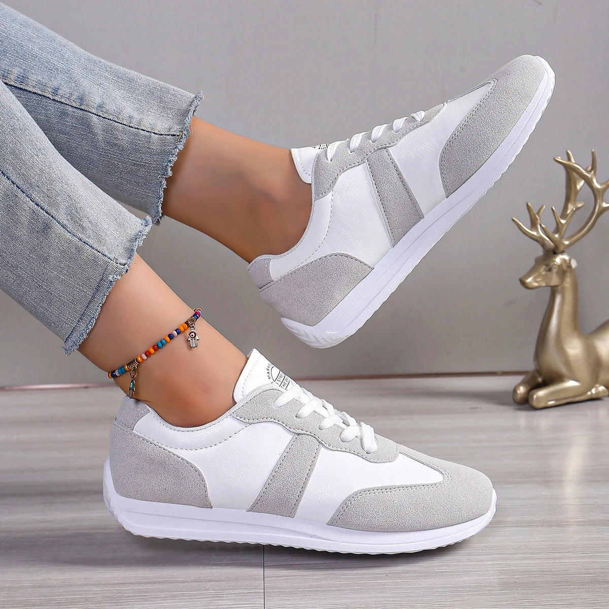 Baskets à plateforme en cuir du 35 au 41