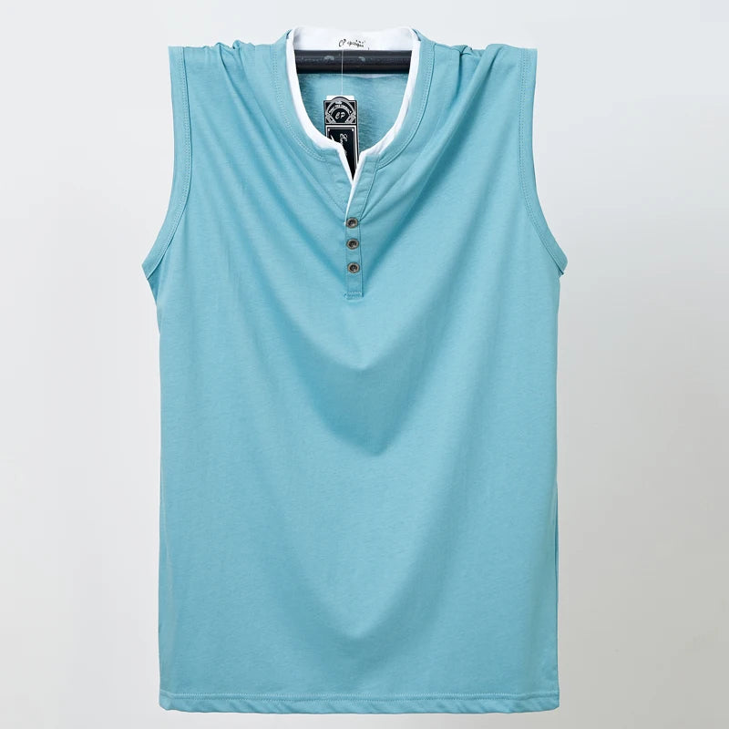 Débardeur en coton sans manches du L au 6XL
