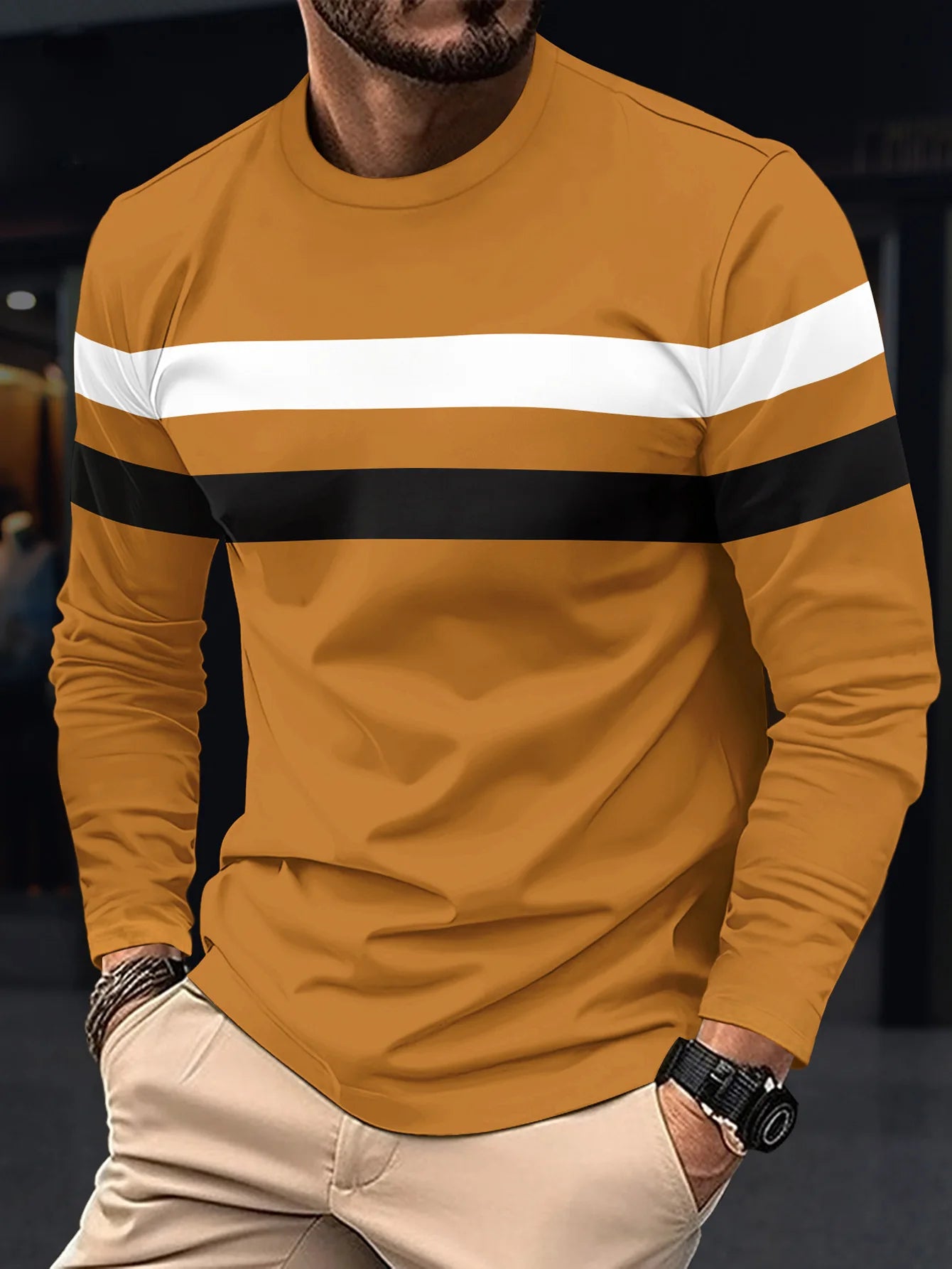 T-shirt à Col Rond XS au 6XL