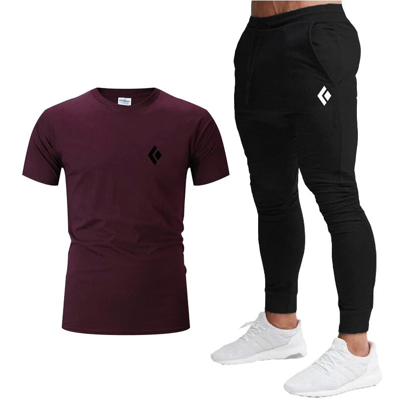 Ensemble de vêtements de sport T-Shirt à manches courtes et pantalon de jogging du S au 2XL