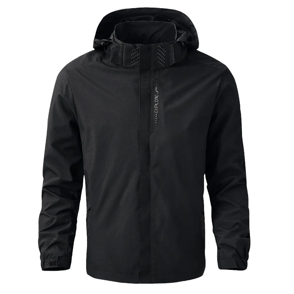 Veste de pluie imperméable légère à capuche grande taille du du 4XL au 5XL
