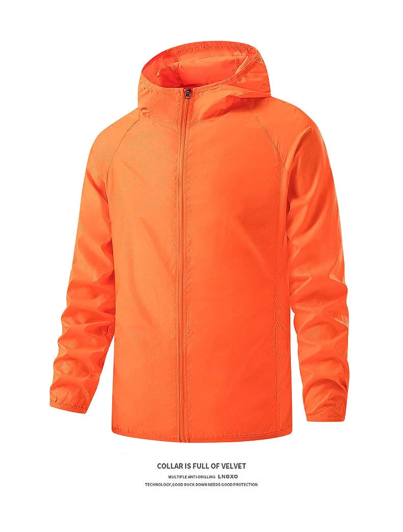 LNGXO hommes femmes vestes de randonnée imperméables Protection solaire coupe-vent Camping escalade manteau de pluie en plein air unisexe vêtements portables MAEJORKEN