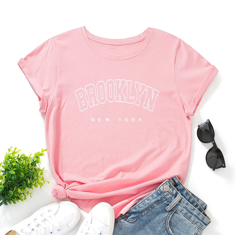 T- shirt manches courtes pour femme ,en coton
