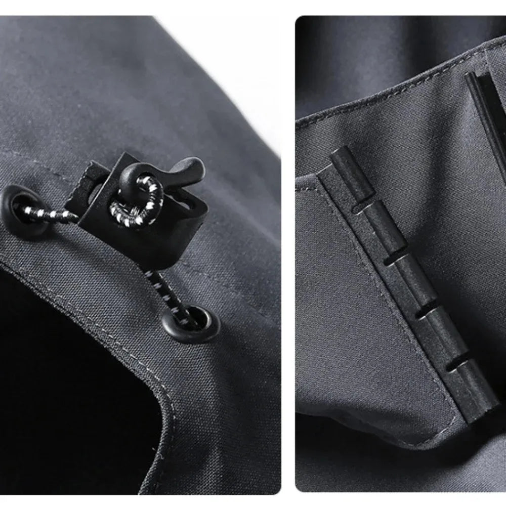 Veste de pluie imperméable légère à capuche grande taille du du 4XL au 5XL