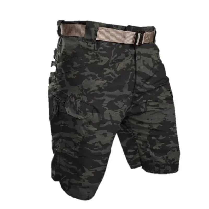 Short cargo imperméable à séchage rapide pour homme, pantalon multi-poches MAEJORKEN