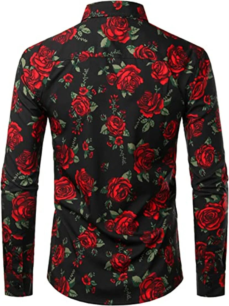 Chemise imprimé mode décontractée du S au 6XL