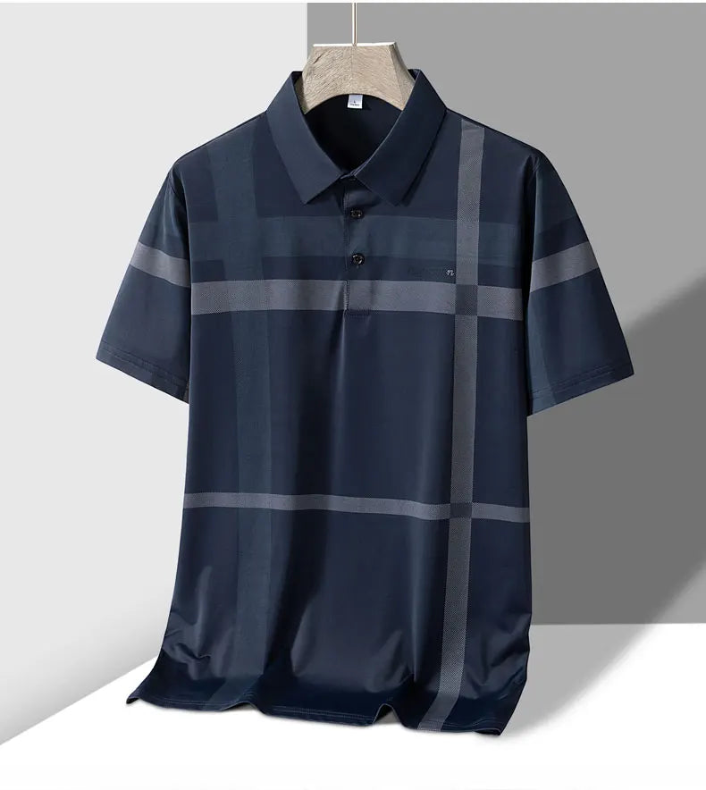 Polo homme rayé Design col rabattu M-4XL MAEJORKEN
