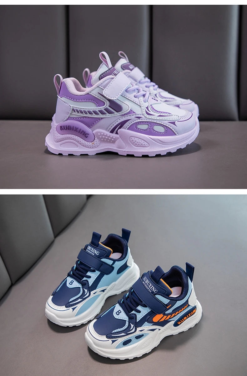 Baskets en cuir pour filles du 26 au 37