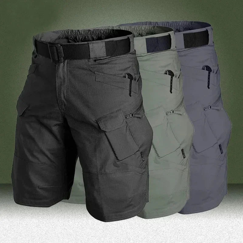 Short cargo imperméable à séchage rapide pour homme, pantalon multi-poches MAEJORKEN