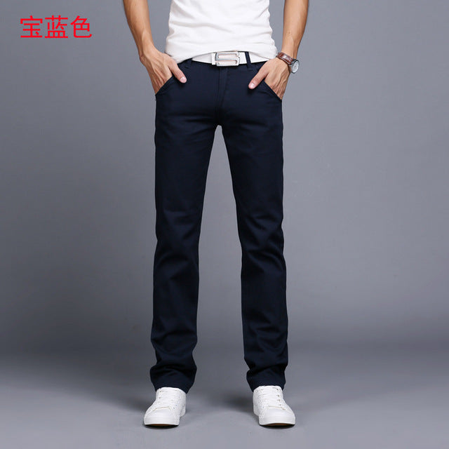 Pantalons droits élastiques classiques