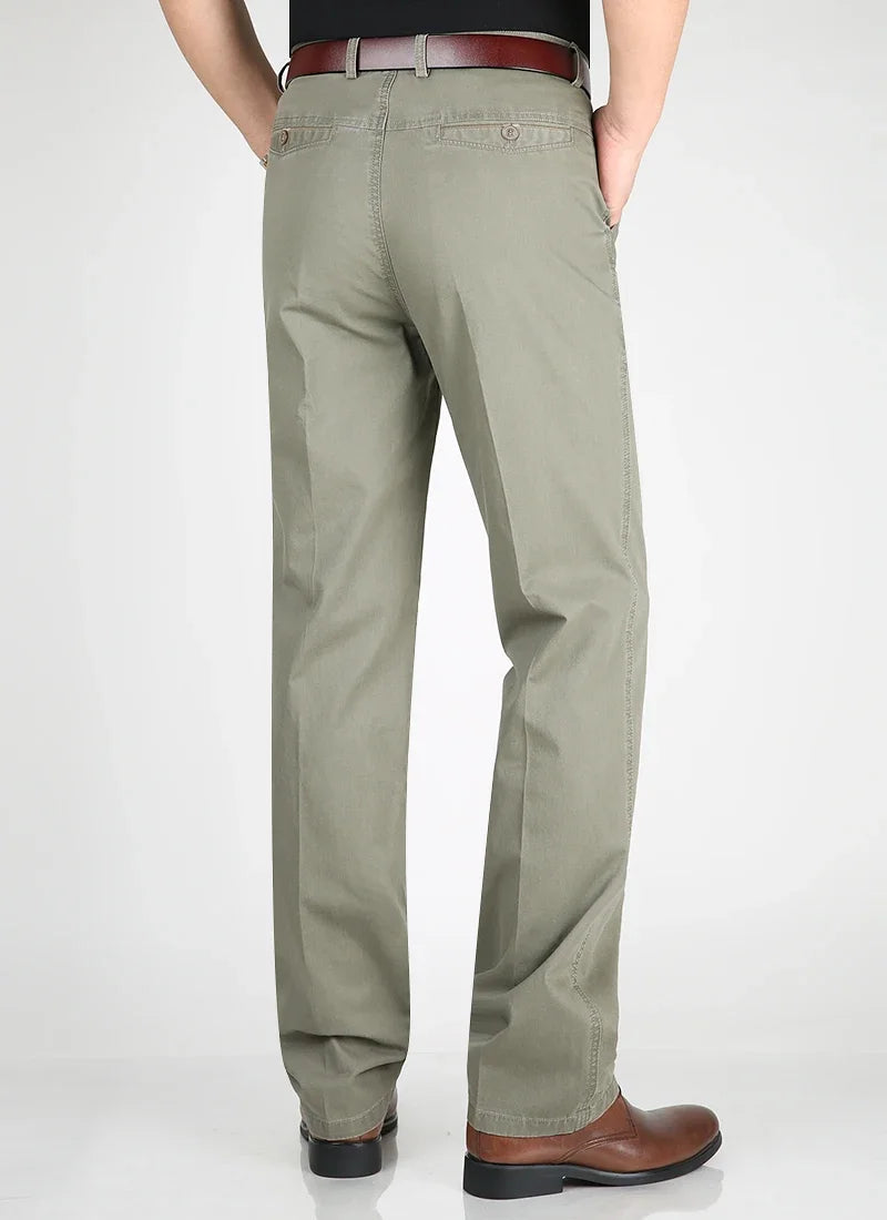Pantalon Décontracté en Coton Fin MAEJORKEN