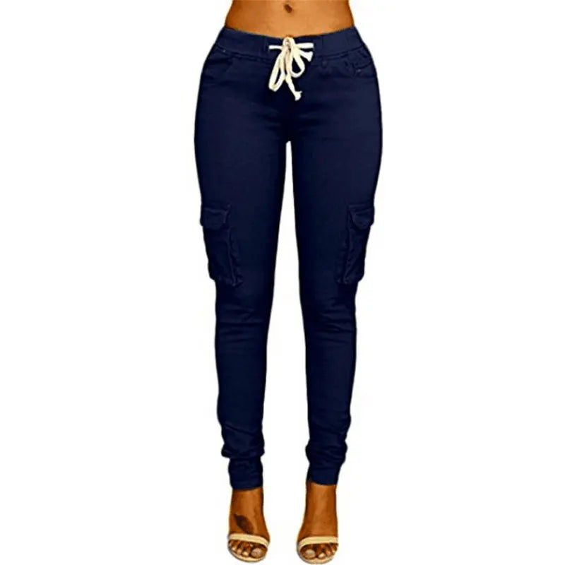 Pantalon jogging femmes taille haute
