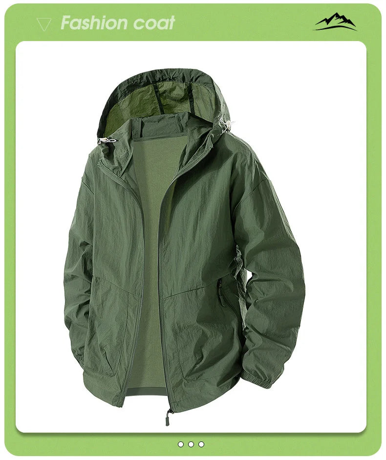 Veste imperméable ,séchage rapide grande taille du M au 8XL MAEJORKEN