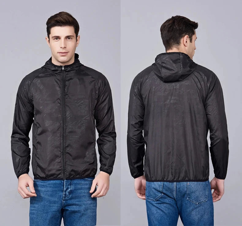 LNGXO hommes femmes vestes de randonnée imperméables Protection solaire coupe-vent Camping escalade manteau de pluie en plein air unisexe vêtements portables MAEJORKEN