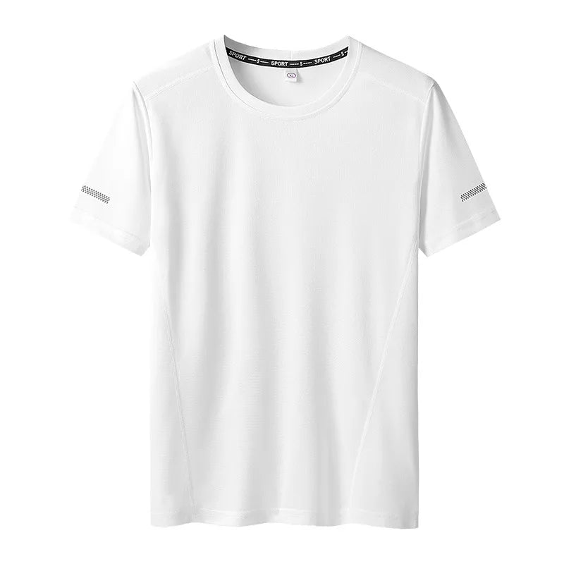 T-shirt manches courtes col rond homme, séchage rapide, grande taille 6XL à 11 XL