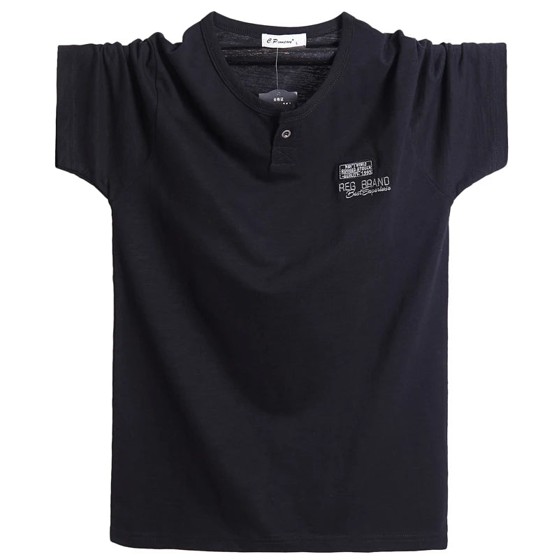 T-shirt à manches courtes, en coton, grandes tailles L-6XL