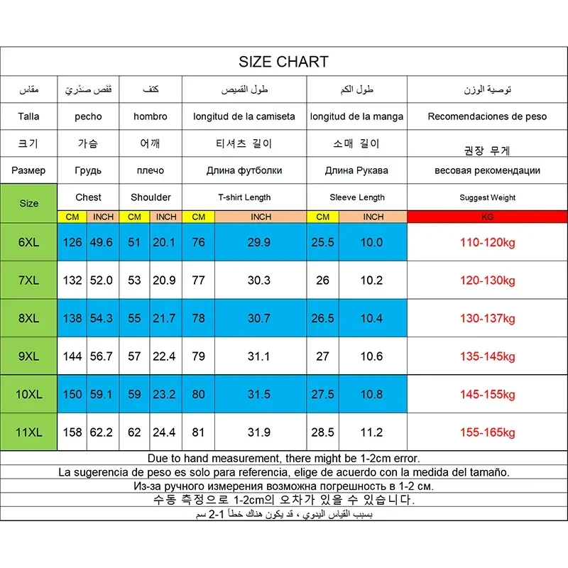 T-shirt manches courtes col rond homme, séchage rapide, grande taille 6XL à 11 XL MAEJORKEN