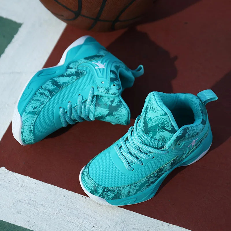 2025 chaussures de Basket-ball pour enfants baskets nouveaux garçons marque semelle épaisse antidérapant enfants chaussures de sport enfant garçon Basket formateur chaussures MAEJORKEN