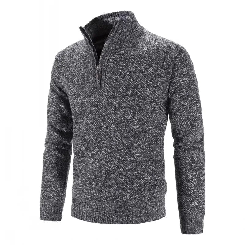 Pull tricoté fermeture éclair col montant MAEJORKEN