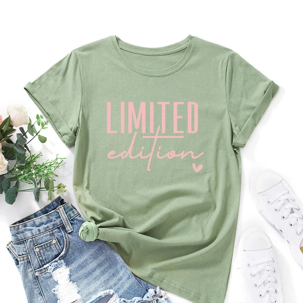 T-shirt manches courtes estival et graphique, en coton MAEJORKEN