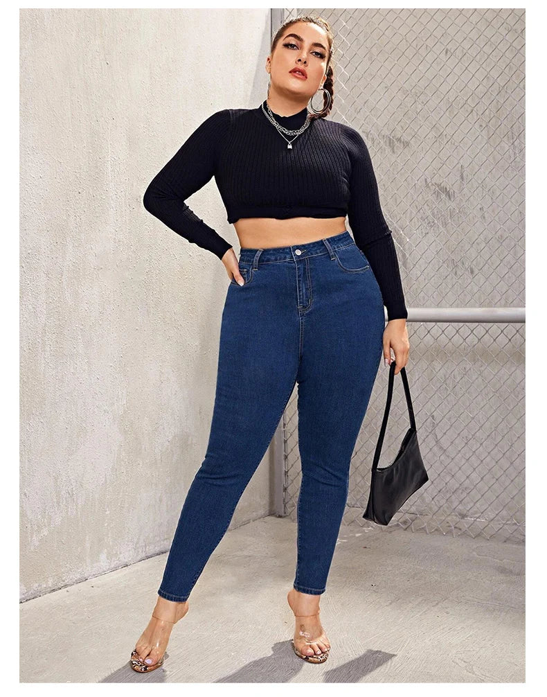 Jeans taille haute